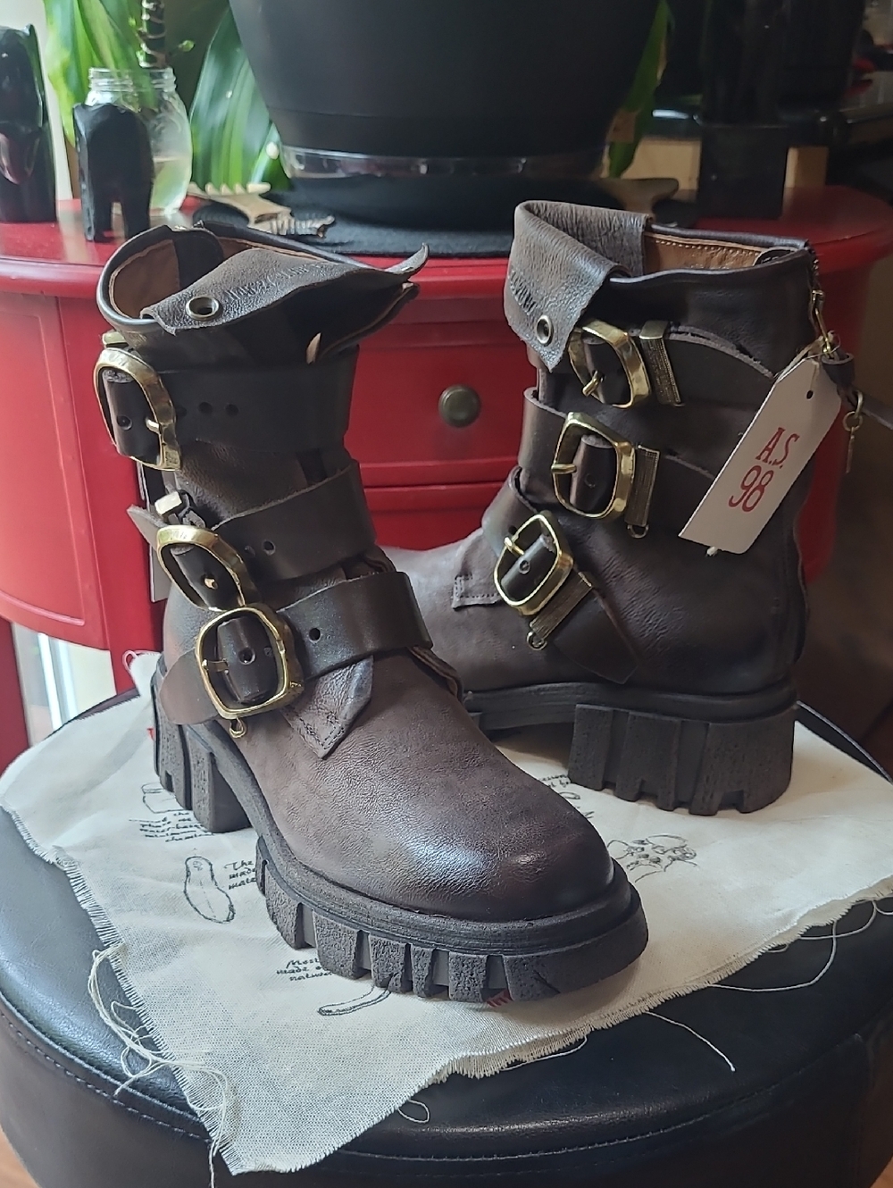 A.S.98 Hamish Buckle Combat Boots